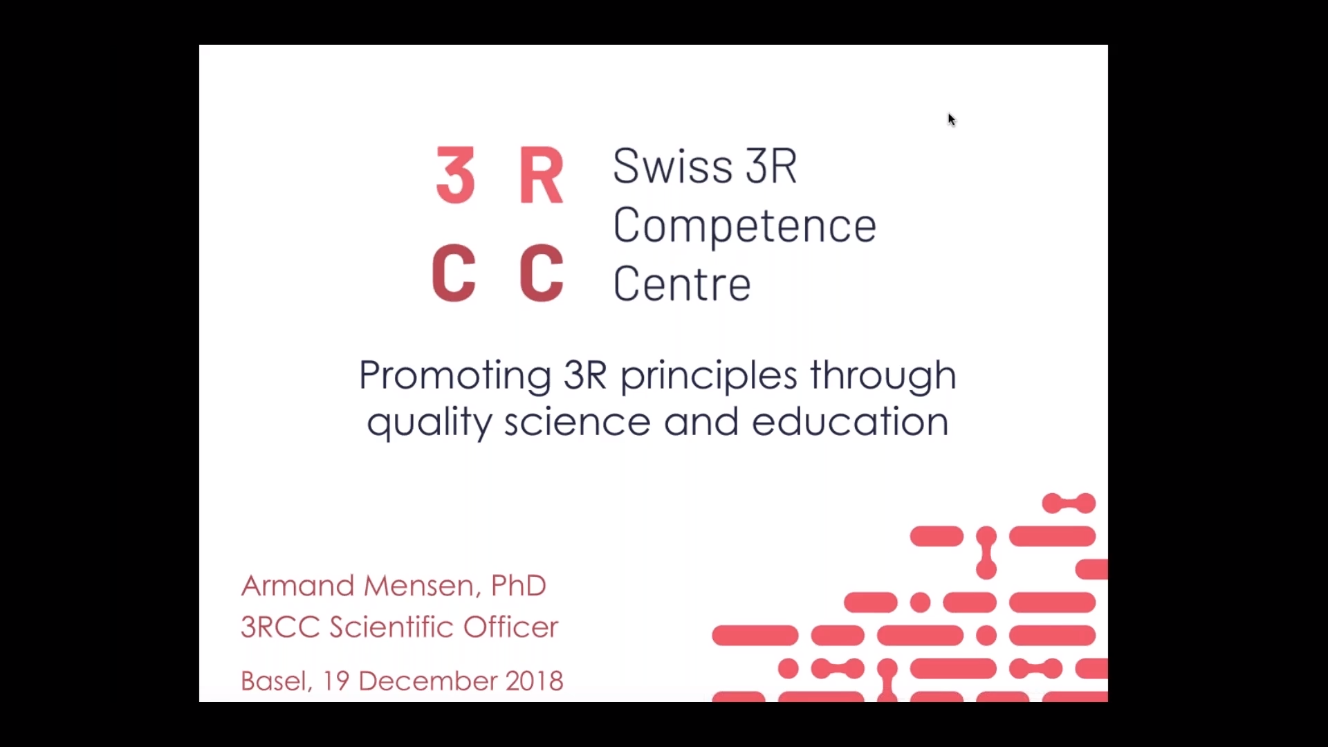 Promoting 3Rs principles