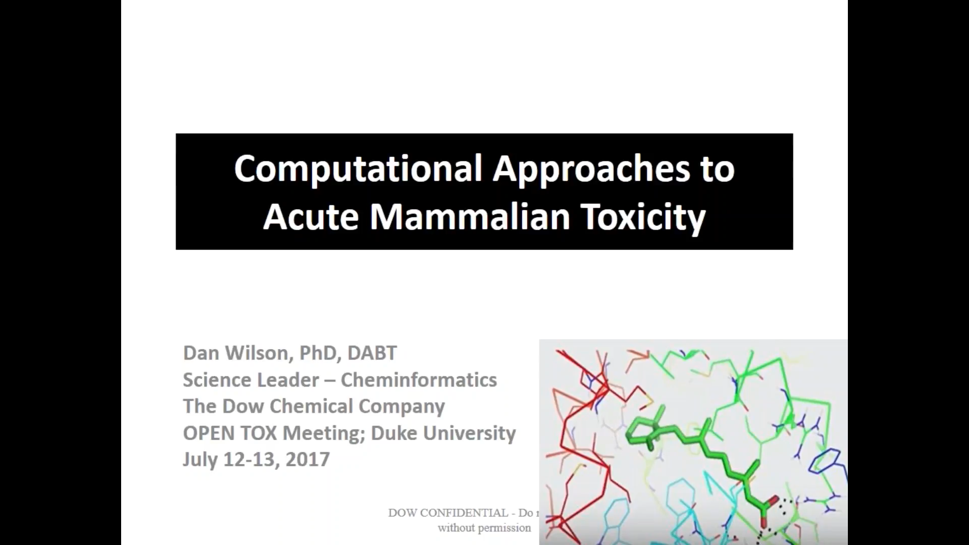 Computational Approaches To Acute Mammalian Systemic Toxicity